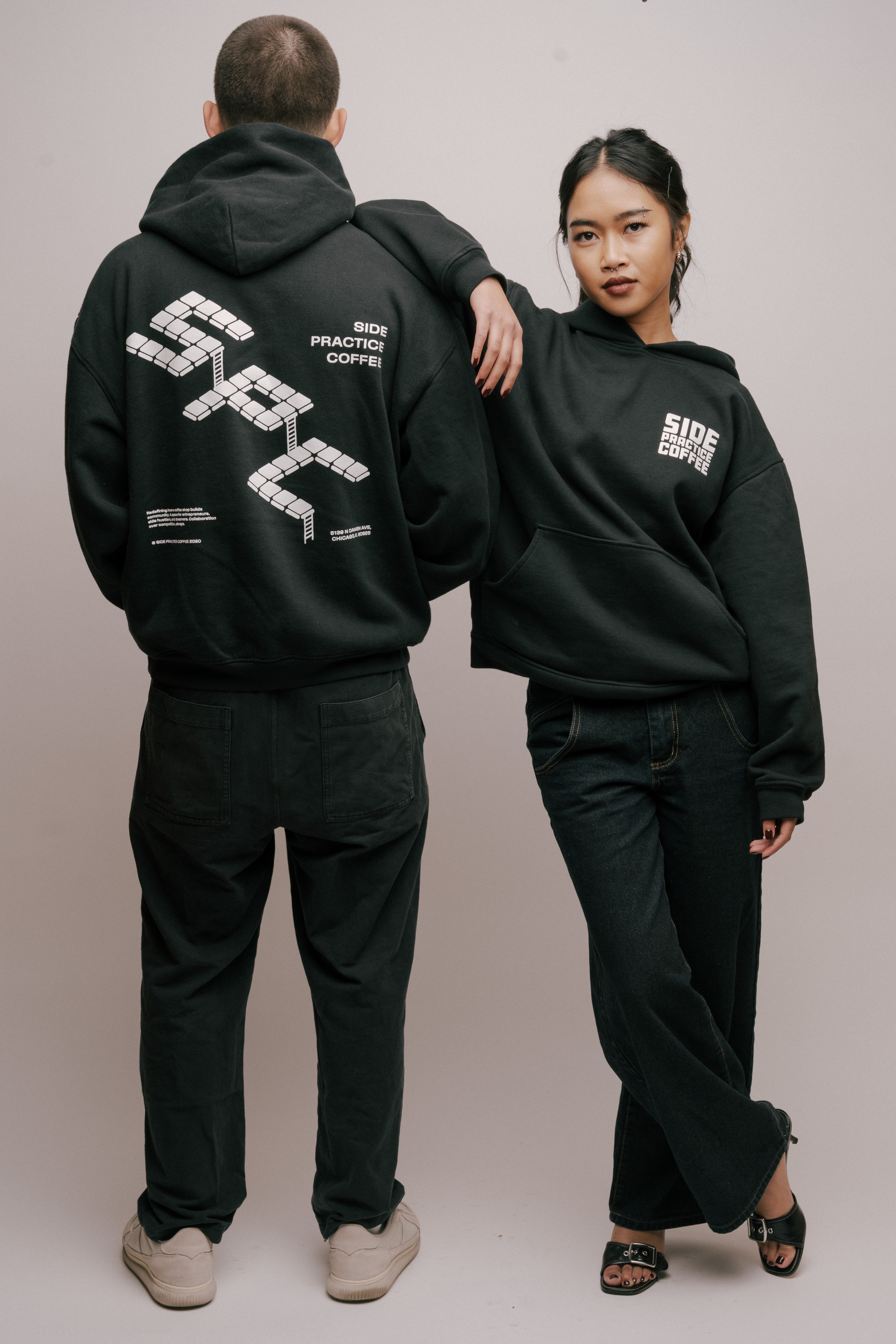 Side Practice Coffee hoodies